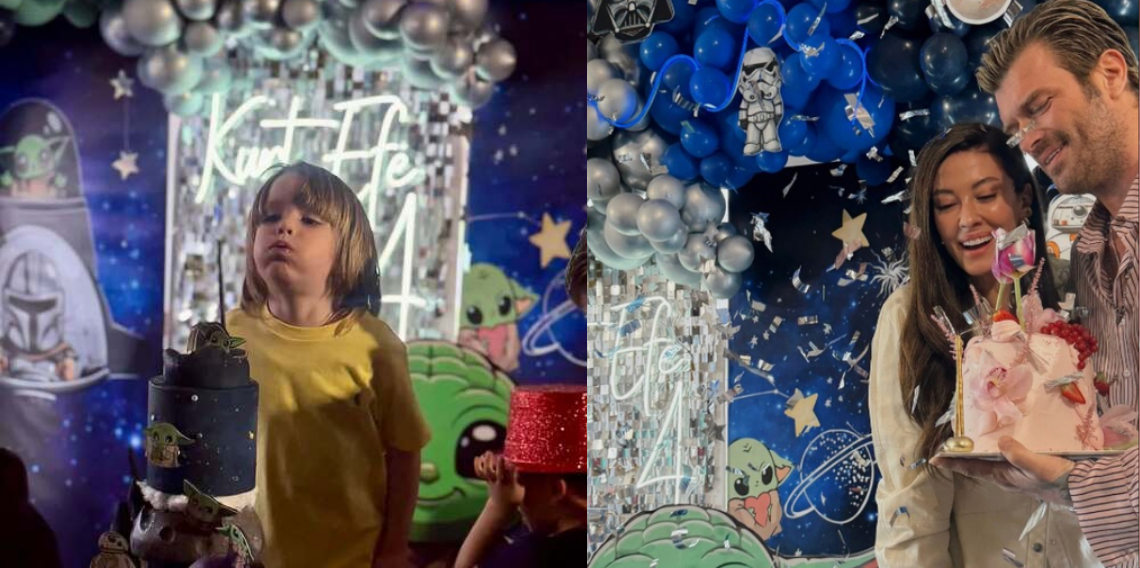 Kıvanç Tatlıtuğ’un oğlu Kurt Efe 4 yaşında: Star Wars temalı parti dikkat çekti