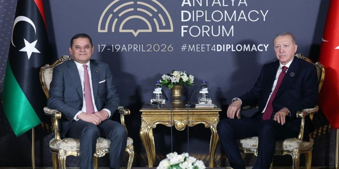 Erdoğan, Libya Milli Birlik Hükümeti Başbakanı Abdülhamid Dibeybe ile bir araya geldi