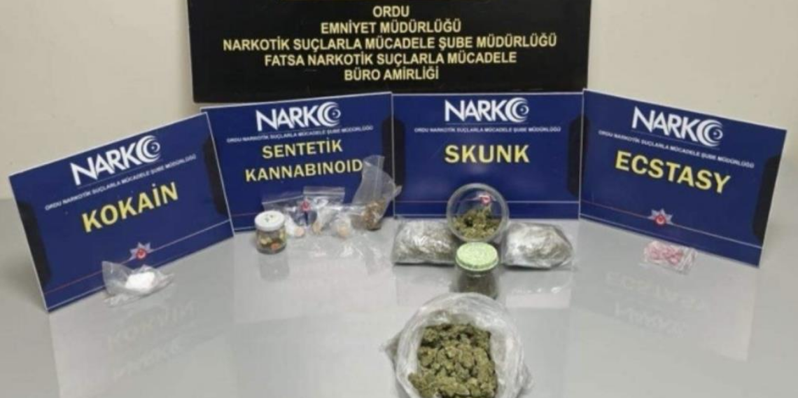 Ordu’da uyuşturucu operasyonlarında 7 tutuklama