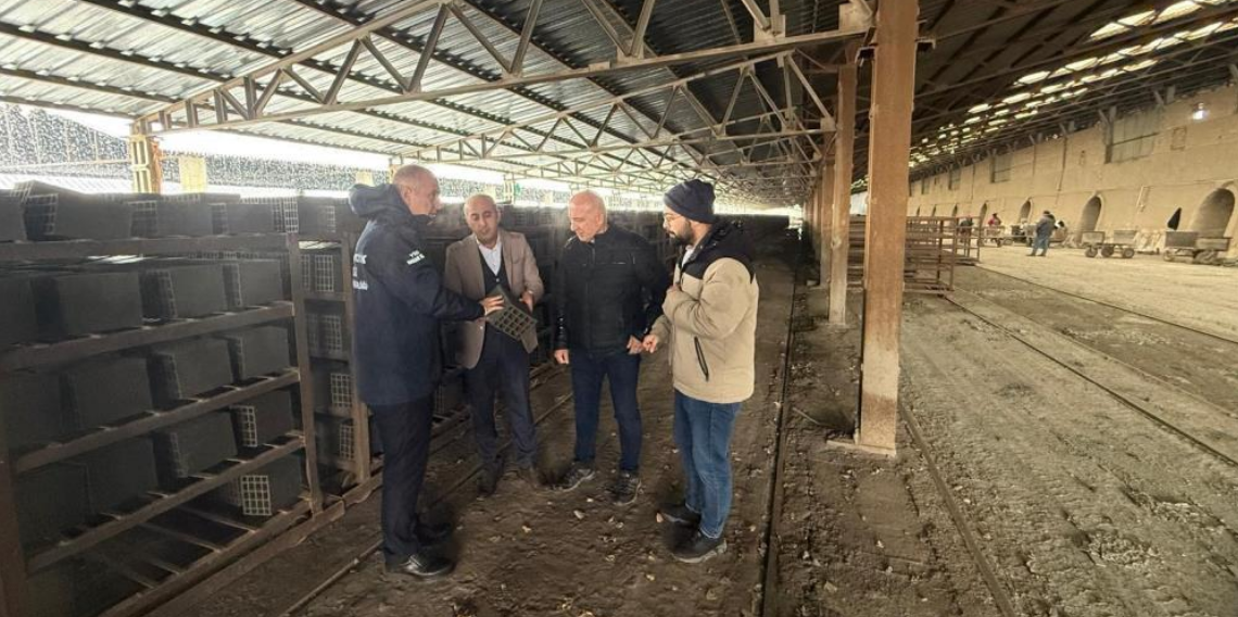Bayburt’ta tuğla fabrikasında denetim! Üretim süreci mercek altına alındı
