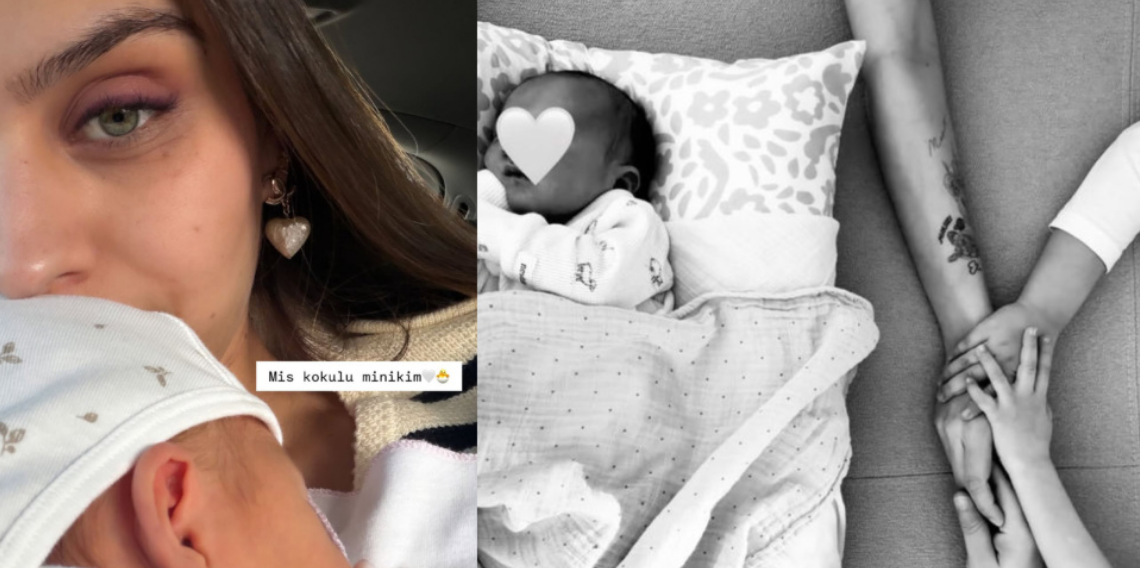 Amine Gülşe’den Duygulandıran Paylaşım: Kızı Elisa ile İlk Anne-Kız Pozu