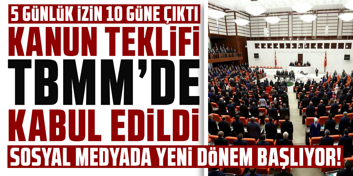 Sosyal medya ve doğum izni düzenlemelerini içeren kanun teklifi TBMM'de kabul edildi