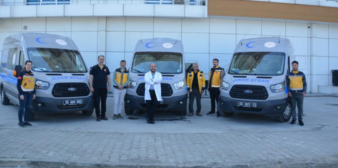 Bafra Devlet Hastanesi’nden Örnek Nakil Hizmeti: 2025’te 3 Bin 984 Hastaya Ulaşıldı