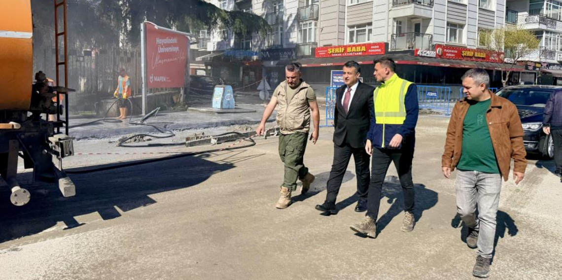 Samsun'da yol ve kaldırımlar yenileniyor