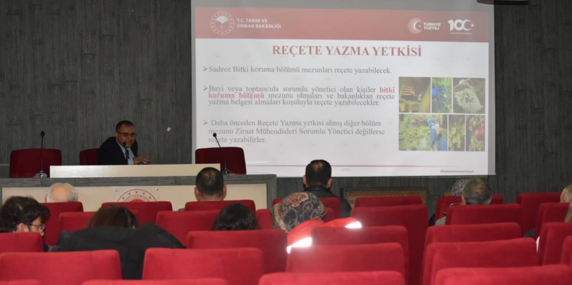 Bayburt’ta B-REÇETE ile bitki koruma ürünlerinin reçeteli satışı anlatıldı