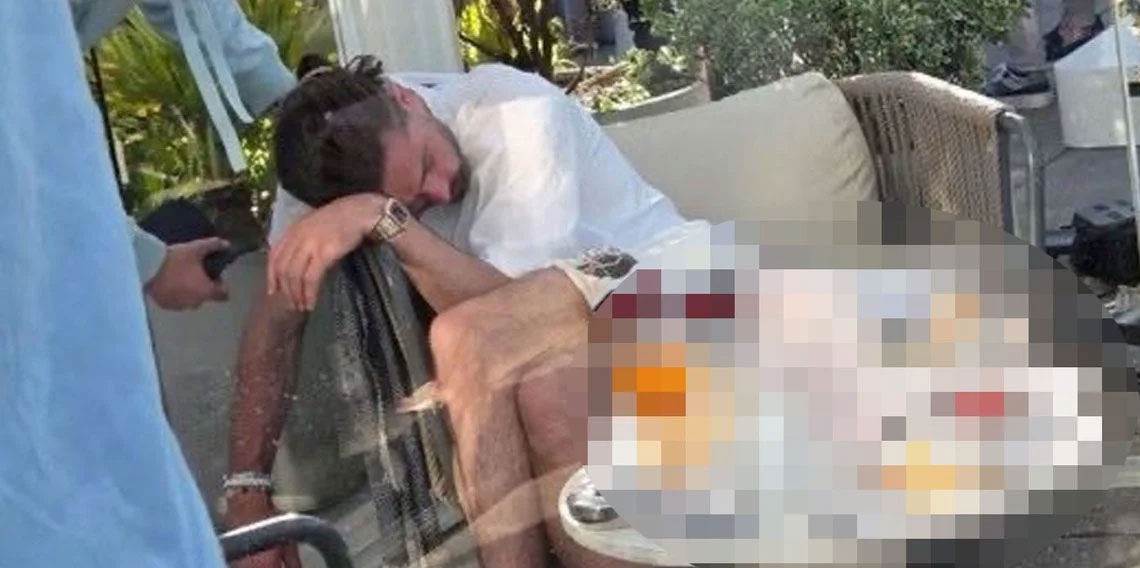 Yıldız futbolcuyu daha önce böyle görmediniz! İçip içip bayıldı