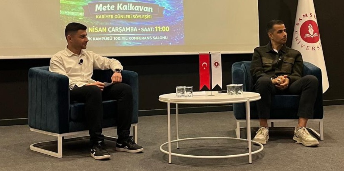 Düdükten rotaya: Mete Kalkavan öğrencilerle deneyimlerini paylaştı