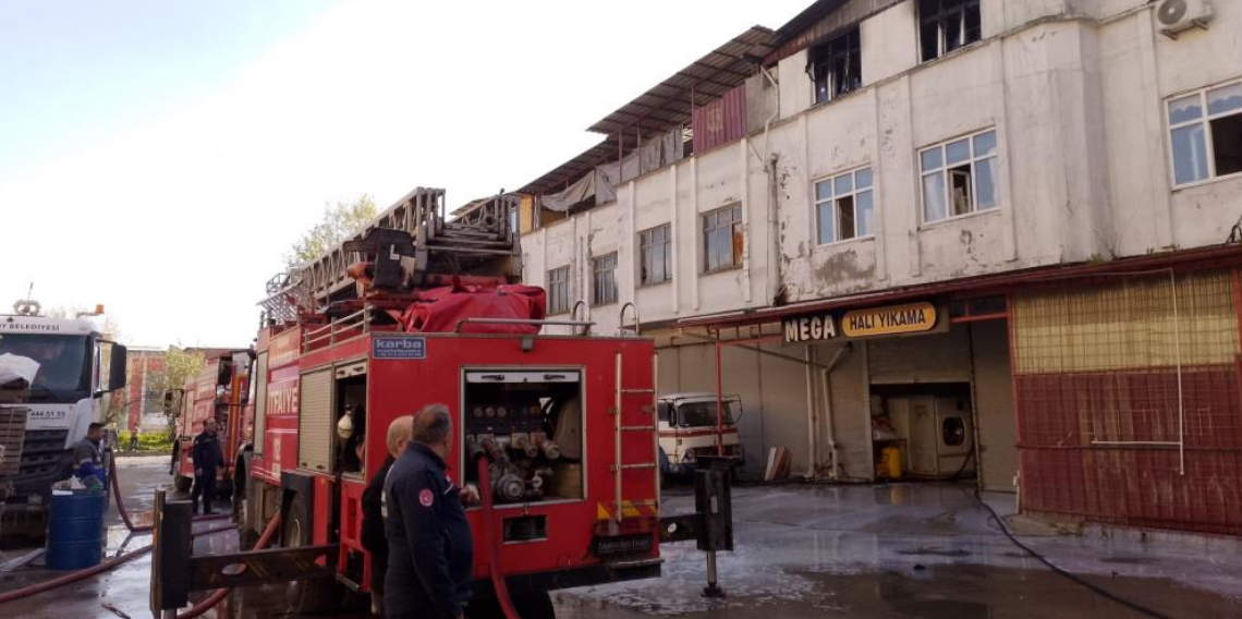 Samsun’da halı yıkama atölyesinde yangın: Maddi hasar oluştu