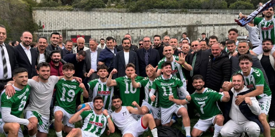 SÜRMENESPOR ŞAMPİYON OLDU... BAL LİGİ'NE YÜKSELDİLER!