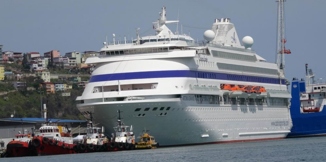 Rus turistler aylar sonra kruvaziyerle Samsun’a geldi