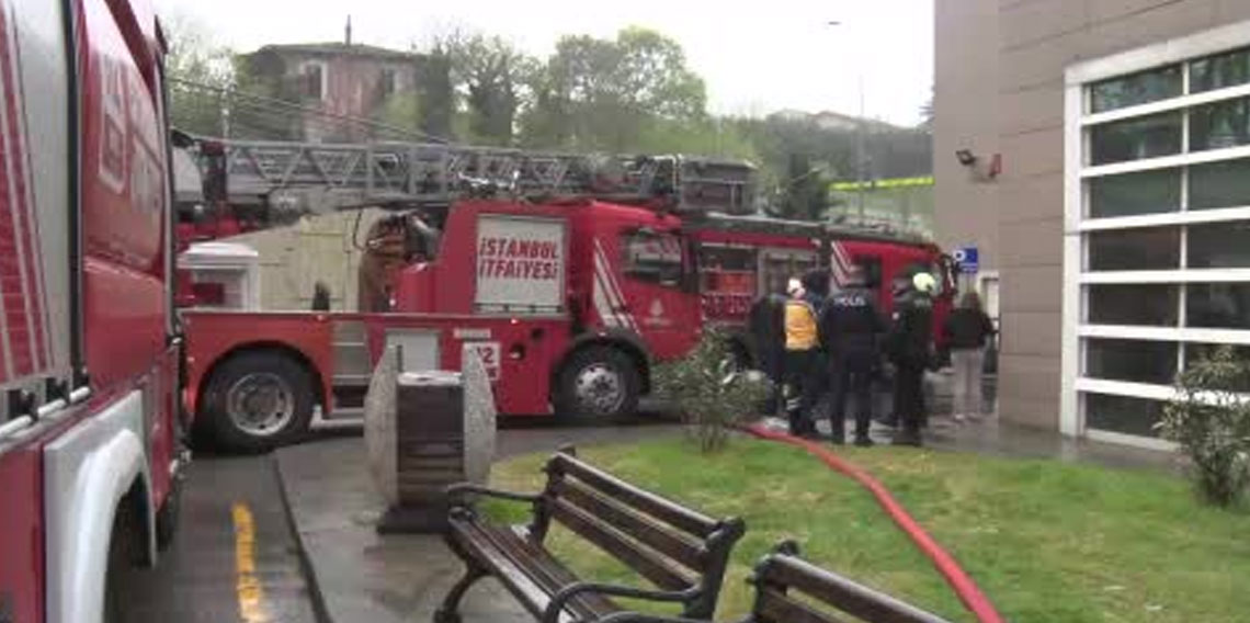 Sarıyer’de hastanede yangın paniği