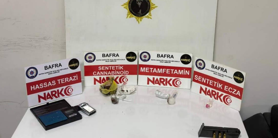 Samsun Bafra’da uyuşturucu operasyonu