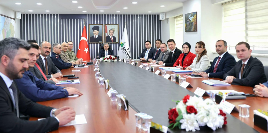 Artvin'de Güvenlik ve Asayiş Koordinasyon Toplantısı yapıldı
