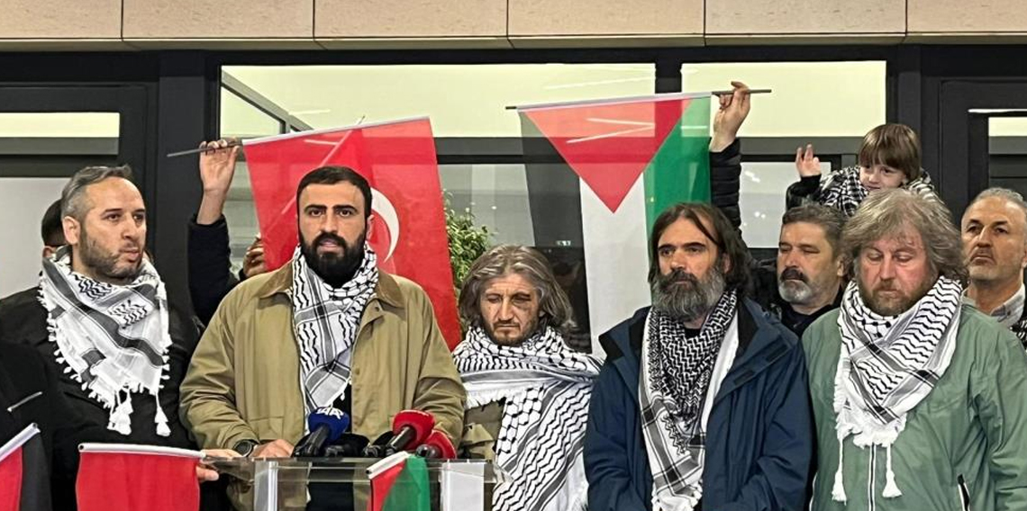 Sumud Filosu aktivisti Hüseyin Oral, İstanbul'a geldi