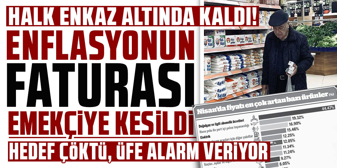 Enflasyonun faturası emekçiye kesildi!