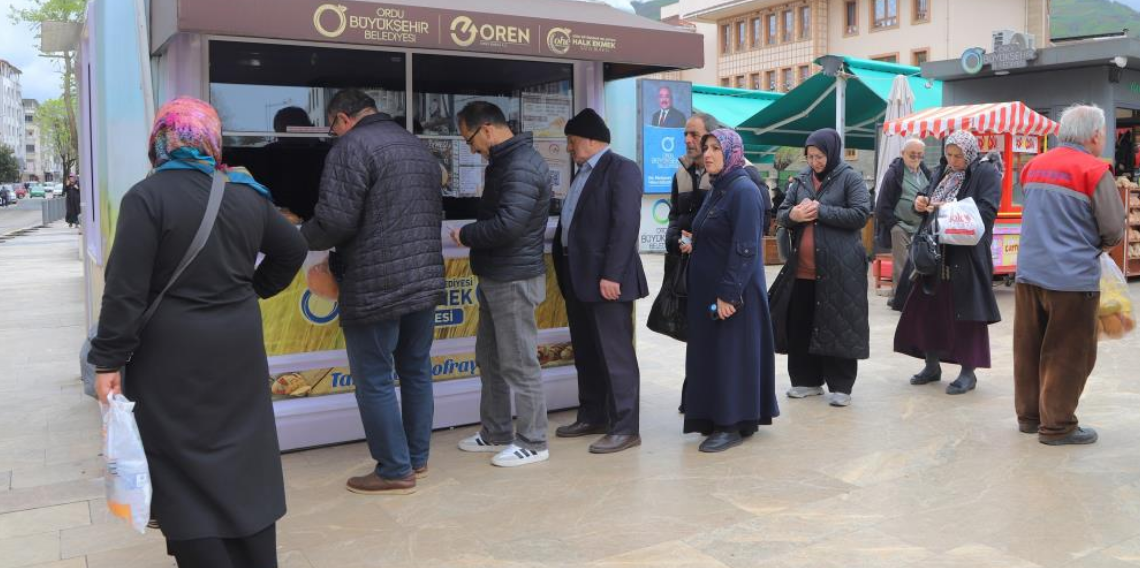 Ordu’da halk ekmek ile her ekmekte 7 lira tasarruf