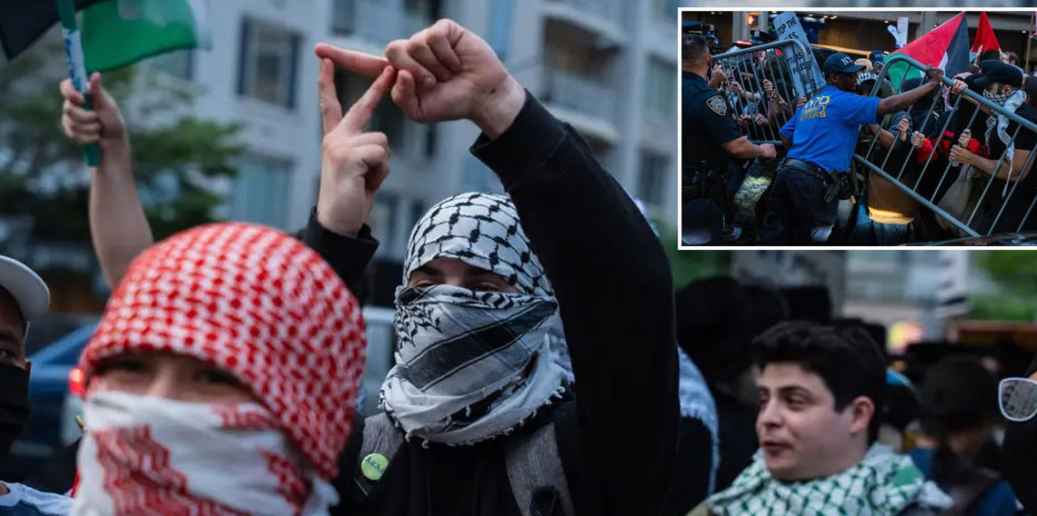 İsrail karşıtı kalabalık grup ABD'deki tarihi sinagoga saldırdı