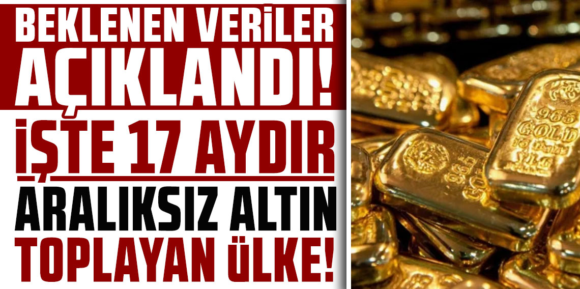 Beklenen veriler açıklandı: İşte 17 aydır aralıksız altın toplayan ülke