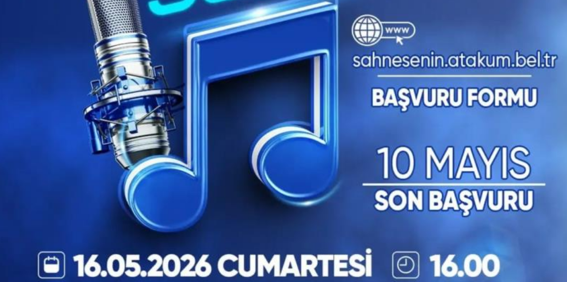 Atakum’da 19 Mayıs Coşkusu: “Sahne Senin” Etkinliğinde Mikrofon Gençlerde