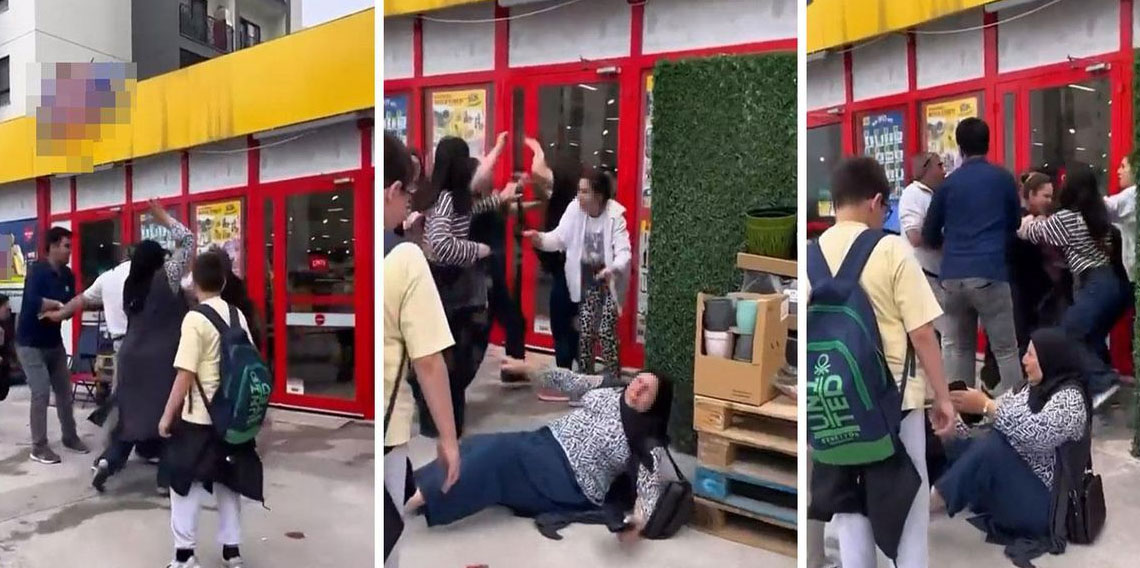 Zincir market çalışanı ile müşteri arasında kavga