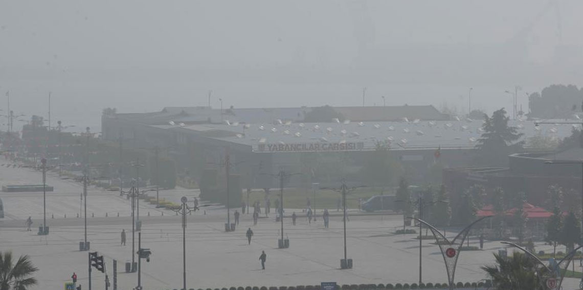 Samsun’da pus ve sis etkisini sürdürüyor