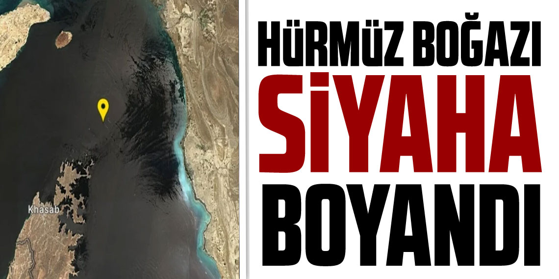 ABD saldırısından sonra deniz siyaha boyadı