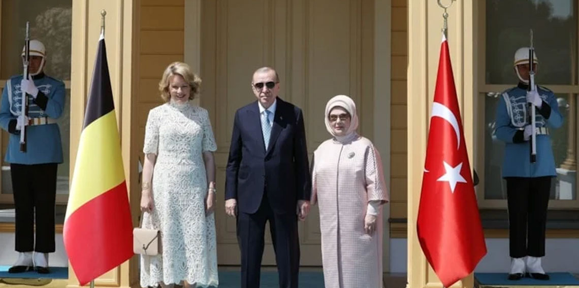 Cumhurbaşkanı Erdoğan, Belçika Kraliçesi ile görüştü