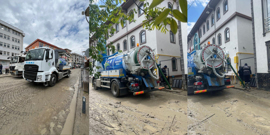 Trabzon'dan sel felaketinin yaşandığı Havza'ya yardım eli
