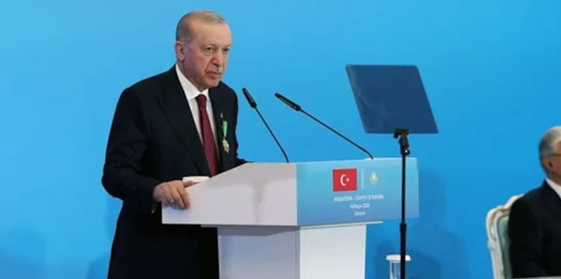 Cumhurbaşkanı Erdoğan: Kazakistan ile ticaret hedefimiz 15 milyar dolar