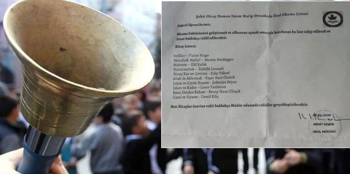 İmam hatip ortaokulu müdürünün başını yakan kitap listesi: Açığa alındı