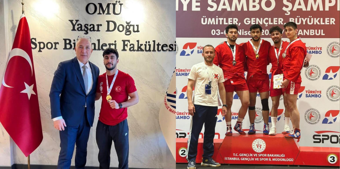 OMÜ’lü milli sporcu iki branşta Türkiye derecesi elde etti