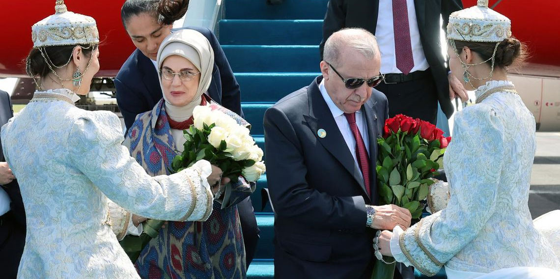 Cumhurbaşkanı Erdoğan Türkistan'da