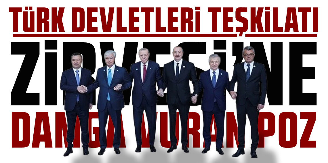 Türk Devletleri Teşkilatı Zirvesi'ne damga vuran poz