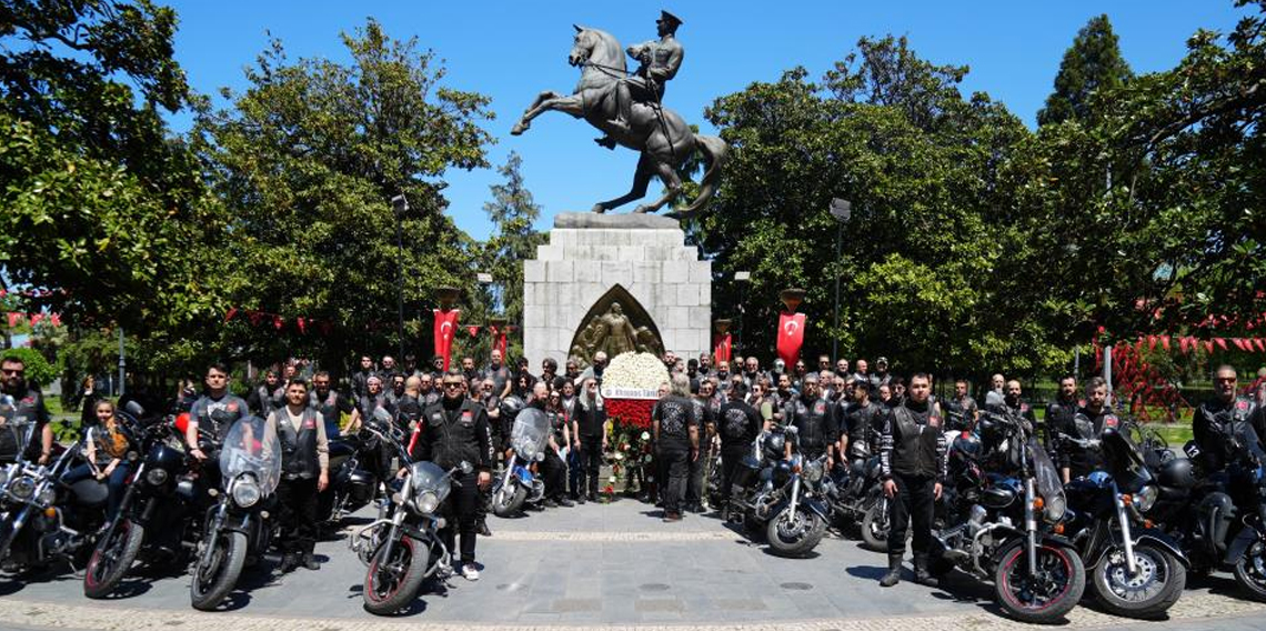 81 ilden chopper motosikletçiler Samsun’da buluştu
