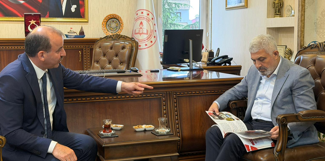 TDED Trabzon Şubesi’nden İl Milli Eğitim Müdürü Hasan Uygun’a ziyaret