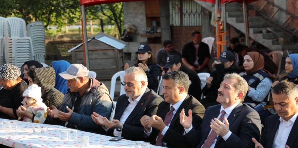 Şehit polis için Bafra'da mevlit okutuldu