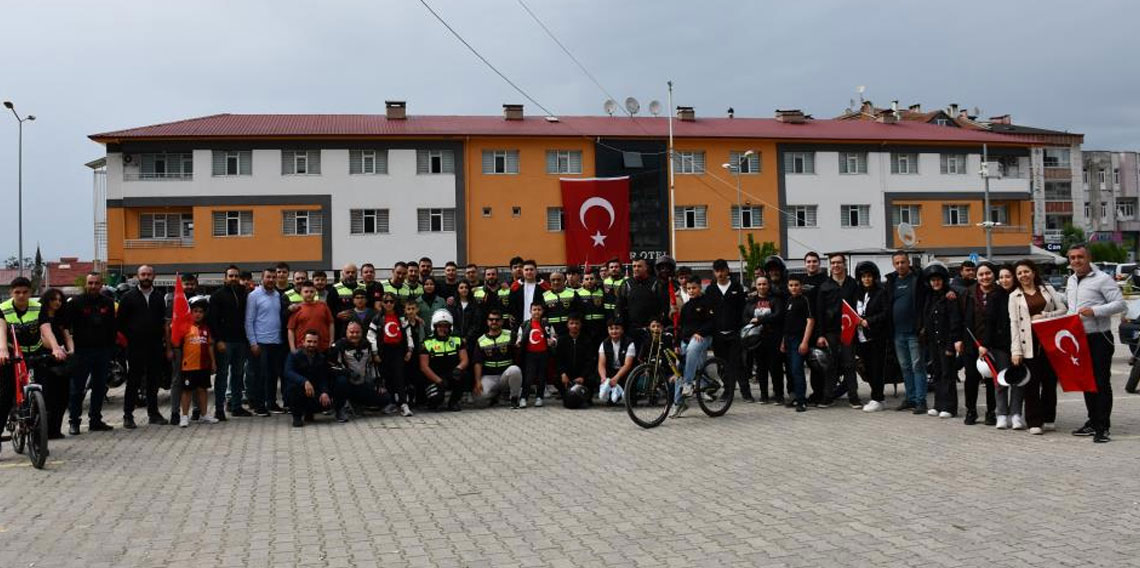 Vezirköprü’de motosiklet korteji