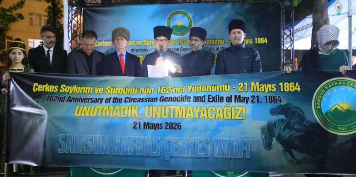 Çerkes Soykırımı ve Sürgünü'nün 162. yılı unutulmadı