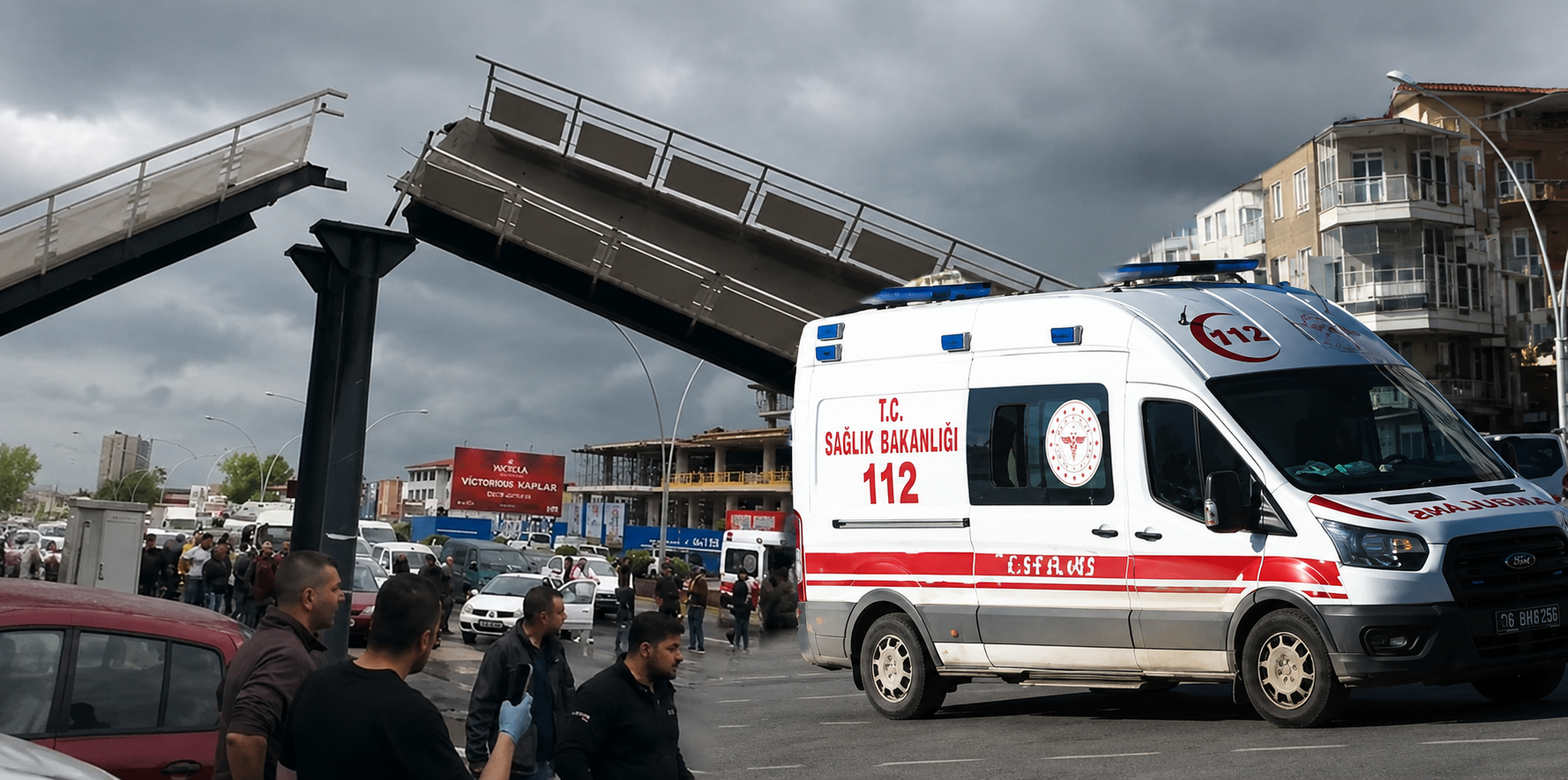 Ankara’da Kamyon Üst Geçide Çarptı: Üst Geçit Yıkıldı, 3 Kişi Yaralandı