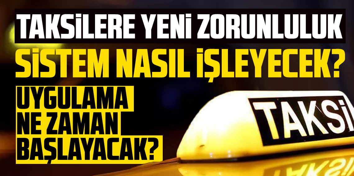 Taksicilere yeni vergi sistemi geliyor