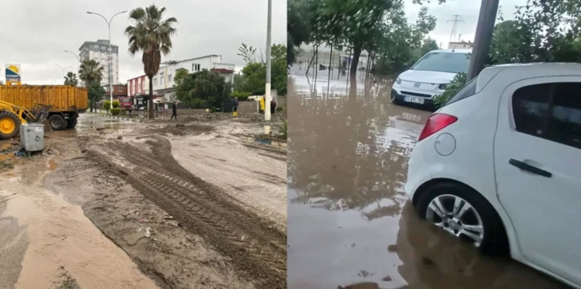 2 ilde sel kabusu! Hayat durdu, yollar kapandı, evler su altında kaldı