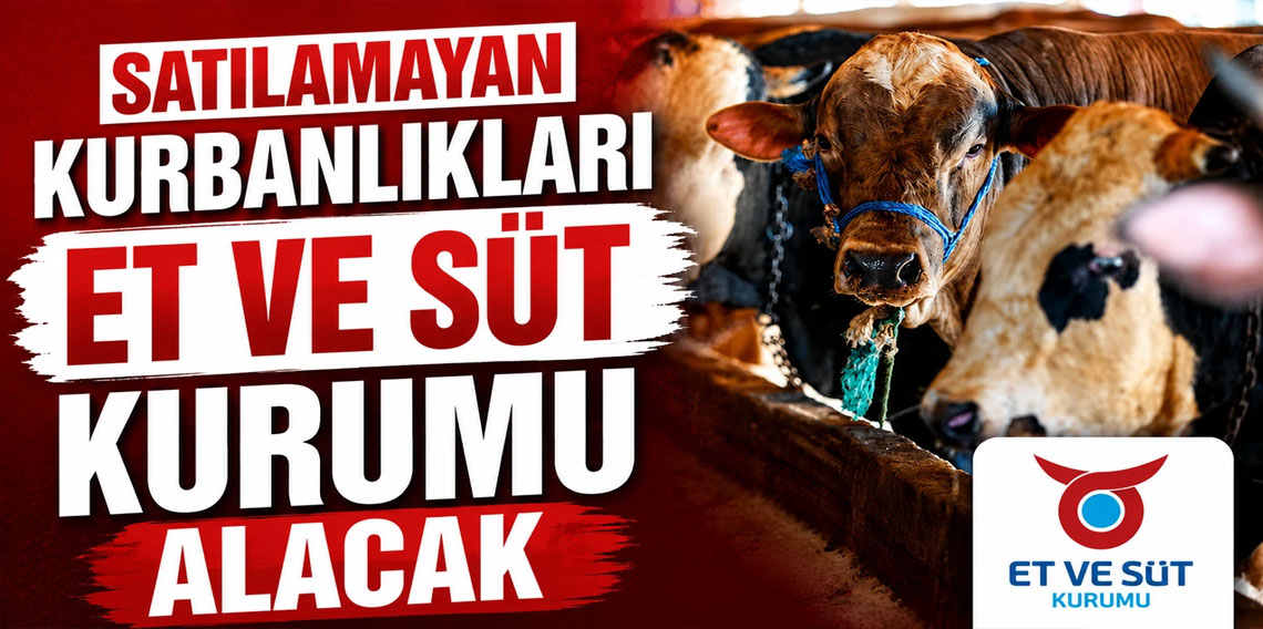 Satılamayan kurbanlıkları Et ve Süt Kurumu satın alacak