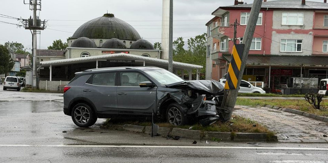 Samsun'da düğün yolunda trafik kazası