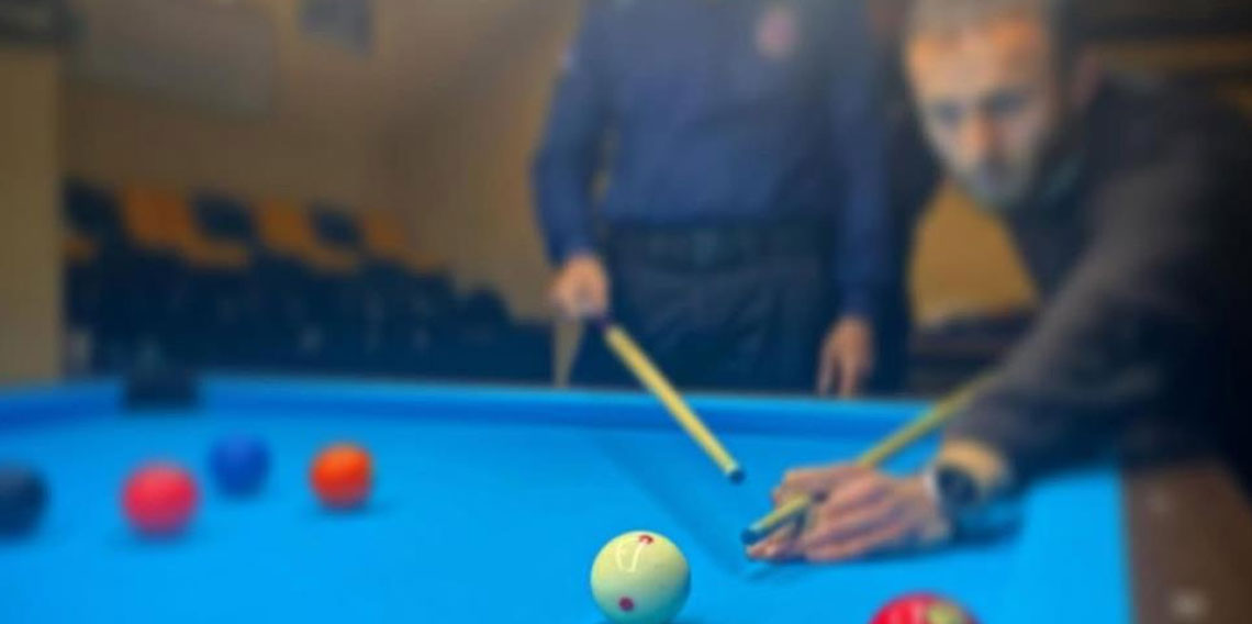 Denetimli serbestlik yükümlülerine bilardo etkinliği