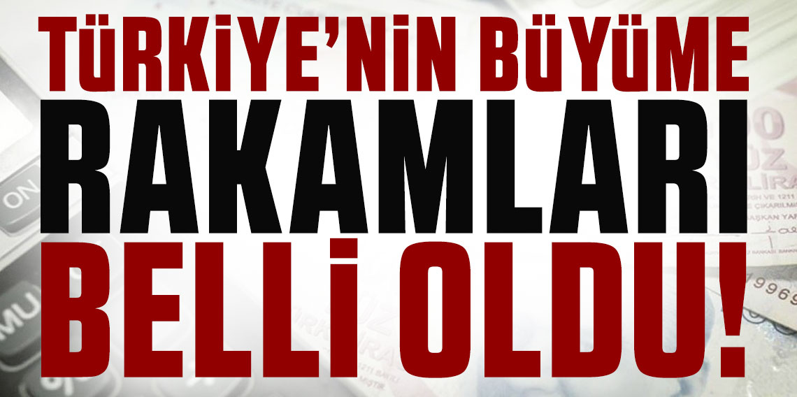 Türkiye'nin büyüme rakamları belli oldu