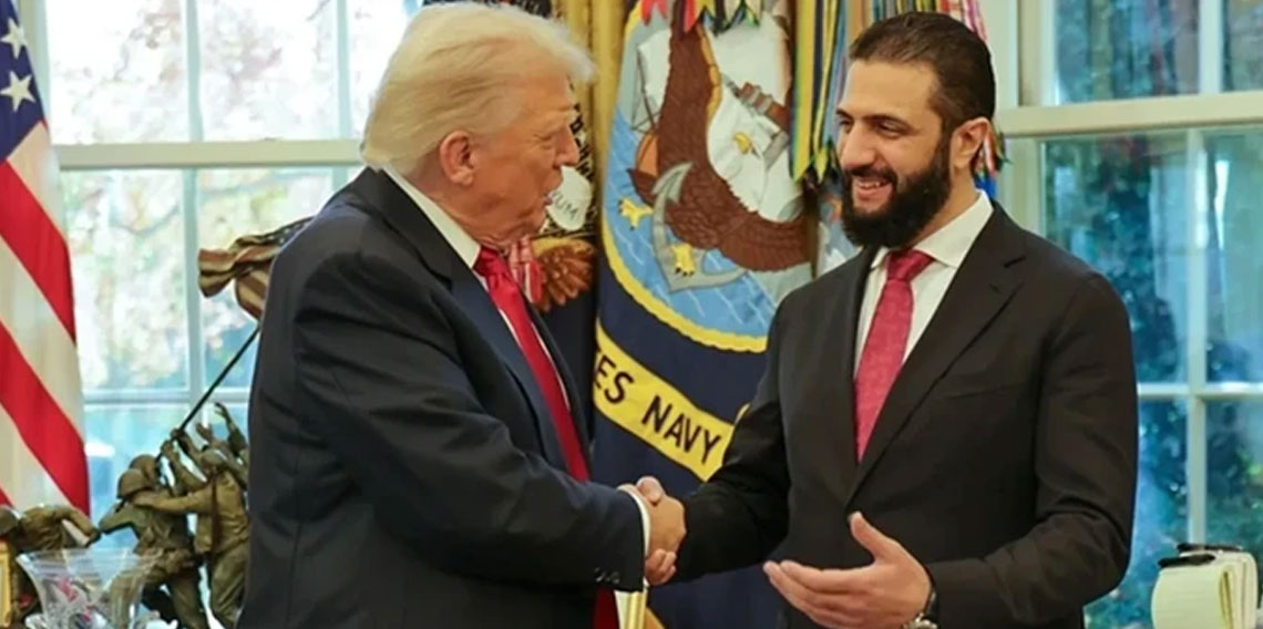 Şara, Trump ile görüştü: Kalan yaptırımların kaldırılmasını istedi