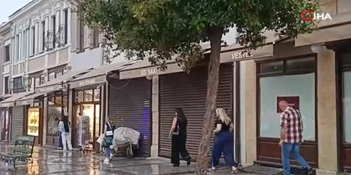 Edirne’de sağanak yağış etkili oldu