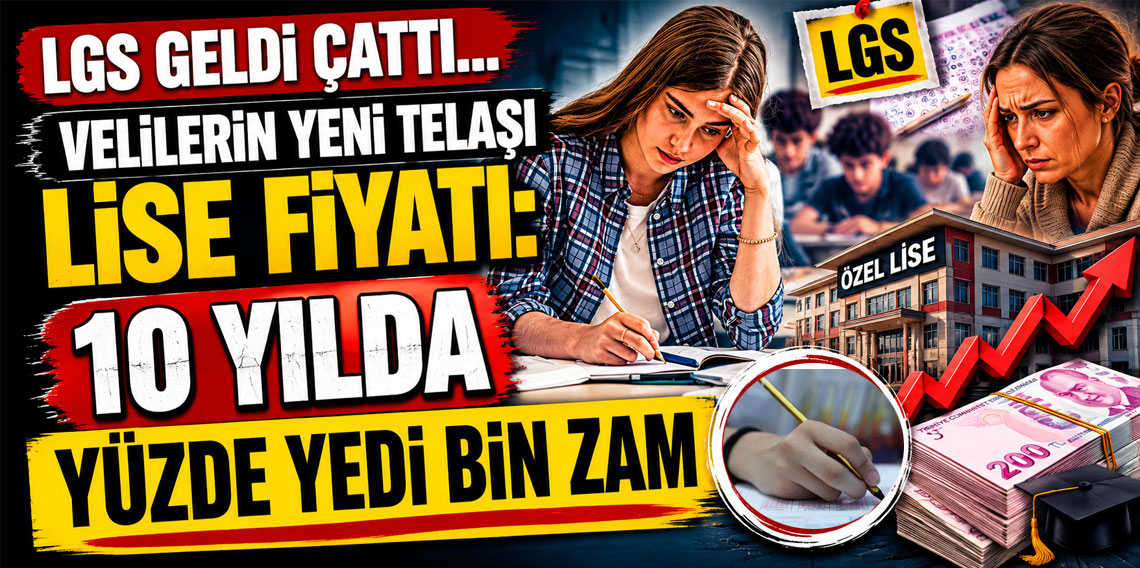 LGS geldi çattı... Velilerin yeni telaşı lise fiyatı: 10 yılda yüzde yedi bin zam!