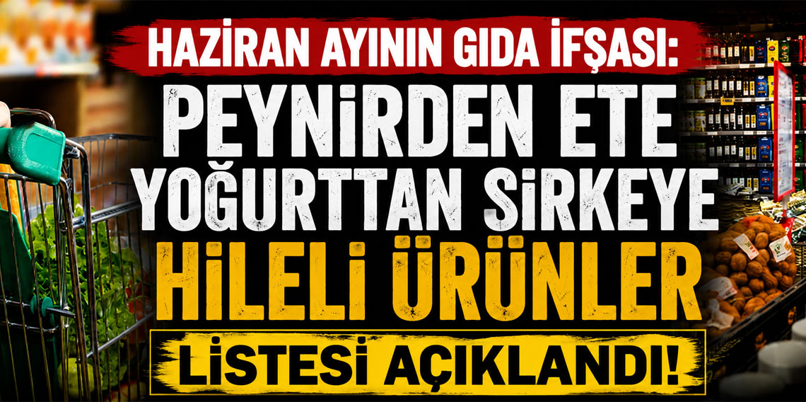 Haziran ayının gıda ifşası: Peynirden ete yoğurttan sirkeye hileli ürünler listesi açıklandı!