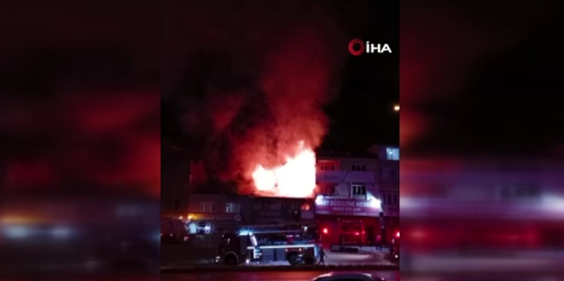 Bursa’da iki katlı ev alev topuna döndü